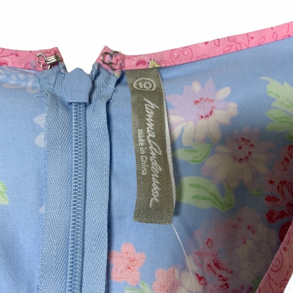 Hanna Andersson Floral Dress 3/4 Sleeve Size 10 - Picture 7 of 7